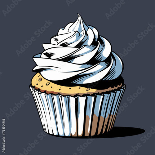 cupcake illustrations with various flavors