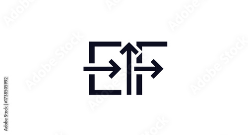 Versatile directions: A minimalist depiction of entry, exit and upward progression
