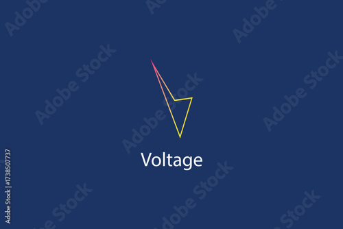 Golden Letter V Logo Design – Luxury Voltage Symbol, Modern Minimalist Branding Vector line art
