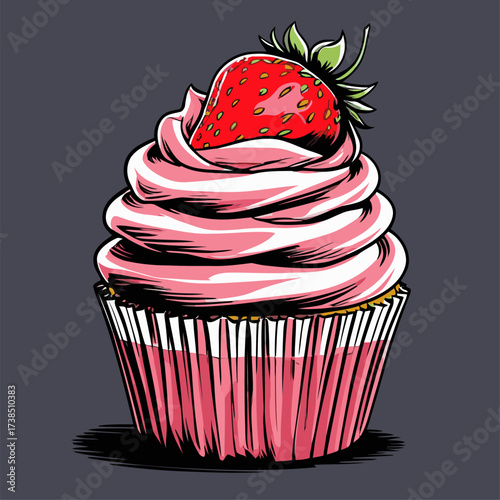 cupcake illustrations with various flavors