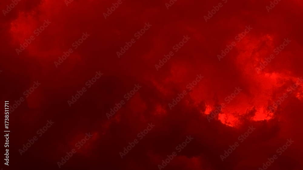 Bild auf Leinwand Red cloud texture background