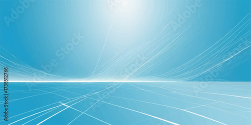 Abstract blue technology background with digital lines, ideal for a business banner or web design template