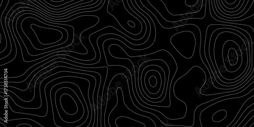 Abstract topographic line pattern background. minimal topography contour map wallpaper with wavy line pattern. geography map grid backdrop. geographic mountain relief.	