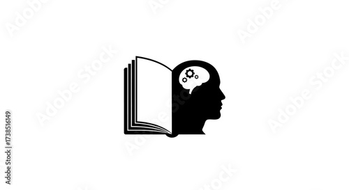 Conceptual illustration representing knowledge acquisition and intellectual development through