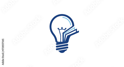 Concept design uniting knowledge and brilliance, showcasing education and innovation in a