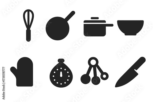 Cooking Essentials Icons.