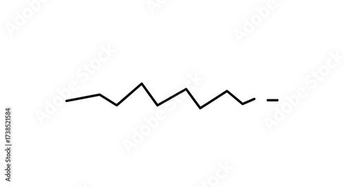 Simple line drawing depicting erratic heartbeat trace on white background illustration