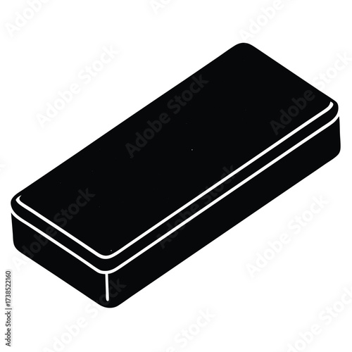 flat icon style eraser drawing element on white