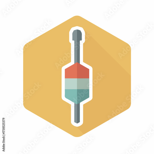 Minimalistic Screwdriver Icon in Soft Pastel Colors