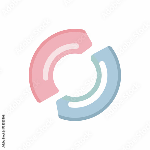 Minimalistic Refresh Icon in Soft Colors