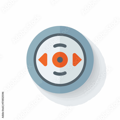 Simple Rewind Flat UI Icon Design