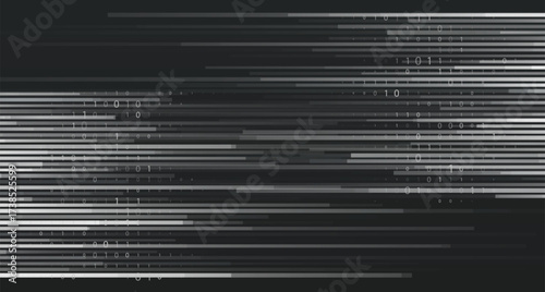 Abstract big data code representation. Modern high-tech data background. Graphic concept for your design.