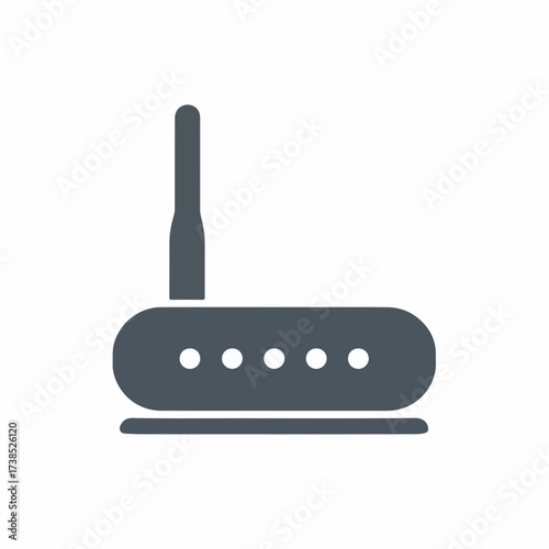 Network Router Icon in Modern Style