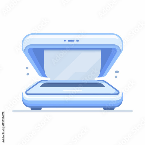 Modern Scanner Duotone Icon Design