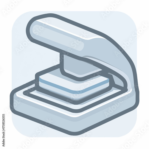 Minimalistic Scanner Icon in Monochrome Design
