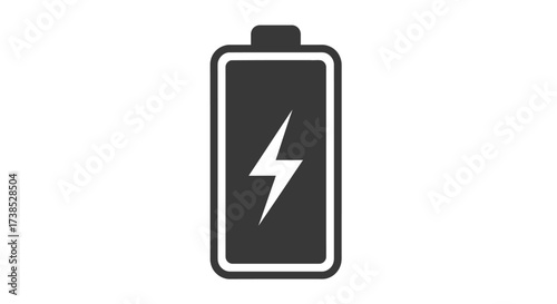 Battery icon representing a full charge ready to power electronic devices efficiently