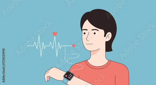 Monitor Health Data via Smartwatch Pulse Rate, Healthcare, Wellness