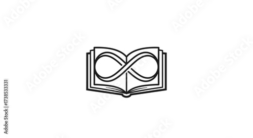 Infinity Knowledge: A Symbol of Boundless Learning and Eternal Wisdom in a Book