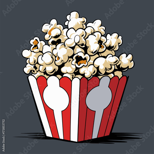 illustration of delicious popcorn