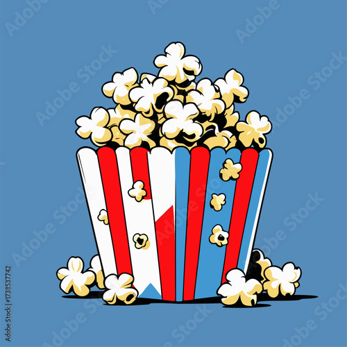 illustration of delicious popcorn