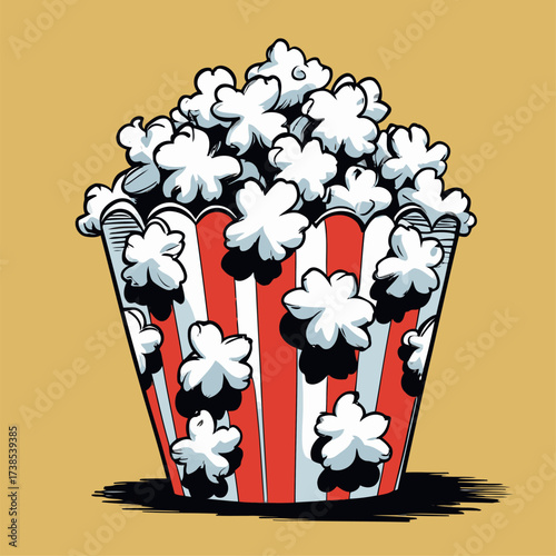 illustration of delicious popcorn