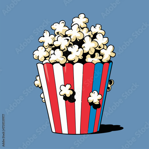 illustration of delicious popcorn
