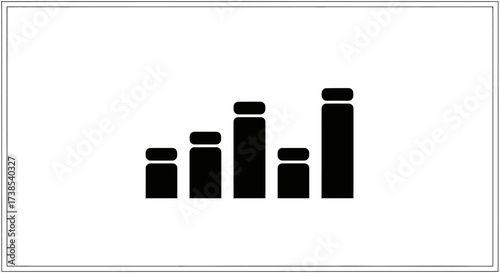 Abstract representation of a bar graph showcasing business financial growth and progress