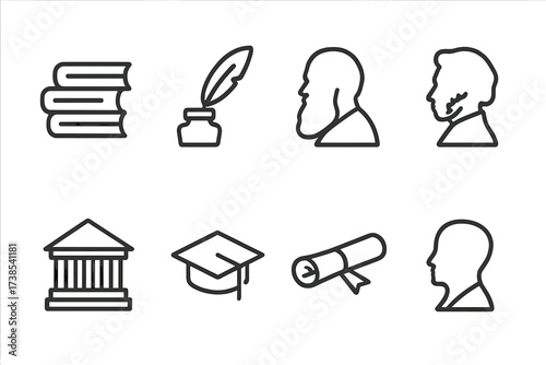 Outline Icon Sets. Outline icon set of Turkish transportation: ferry, tram, dolmus minibus, bicycle, car, train, airplane, scooter. Line icons in only black