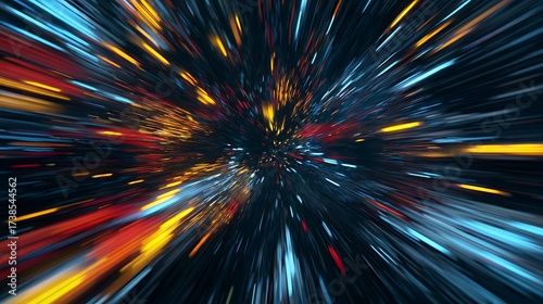 abstract background with colorful waves