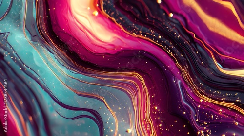 abstract background with colorful waves
