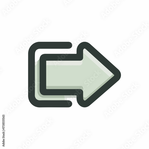 Minimal Skip Next Icon in Soft Colors