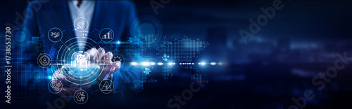 Photography Technical Support, Businessman using mobile smartphone and helpdesk platforms co