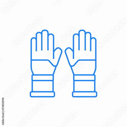 pair of gloves icon sign vector