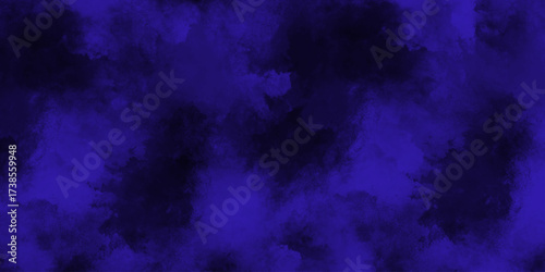 Abstract background with dark blue watercolor texture .smoke dark blue cloud exploding canvas background .hand painted vector illustration with watercolor design .