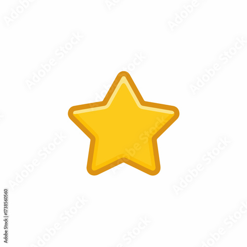Sleek Star Icon in Minimalist Style