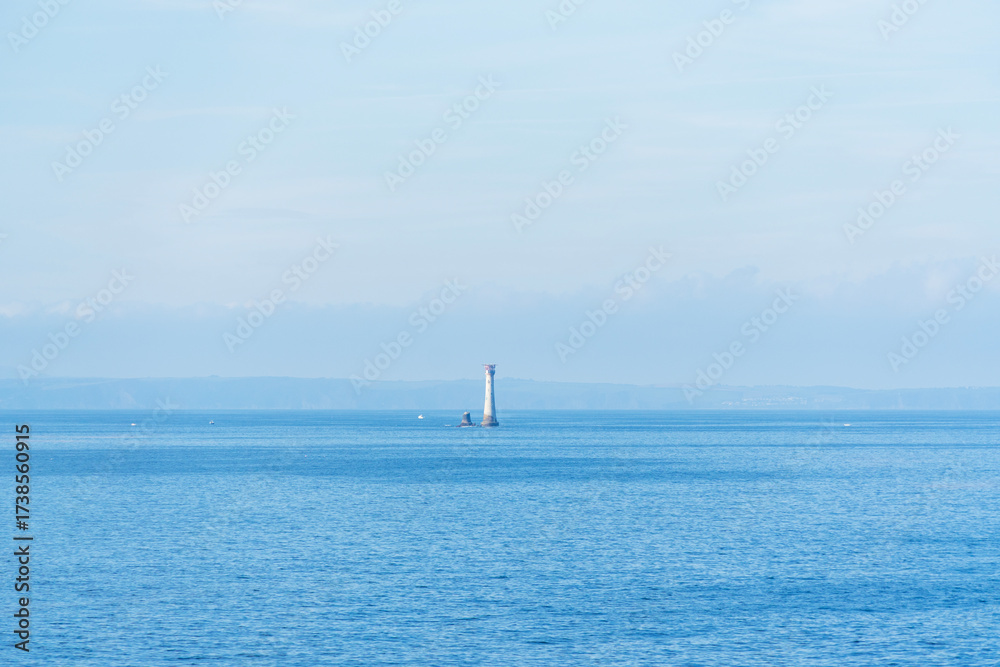 Fototapeta premium Eddystone Lighthouse near Plymouth Devon, England