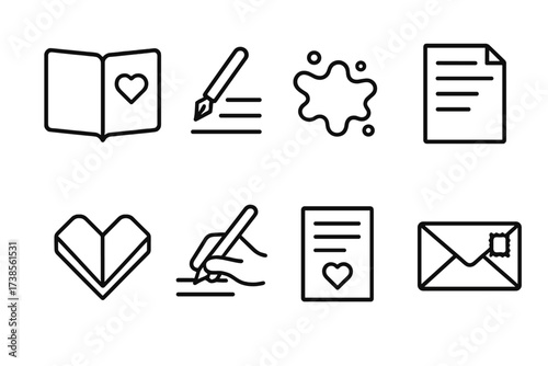 Cultural Icons Set. Outline icon set of cultural togetherness: traditional dance, shared feast, festival gathering, community music, group prayer, folk art,