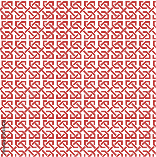 vector illustration of a set of abstract geometric shapes, geometric pattern or tessellation, Islamic art, interlocking motif, knot-like element, repeating, symmetrical