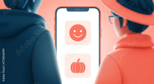 Exploring App Interface Design Featuring Fun Emojis and Seasonal Themes for User Engagement