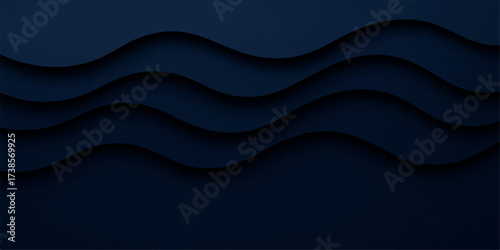 Elegant blue wave texture background with a smooth satin flow design