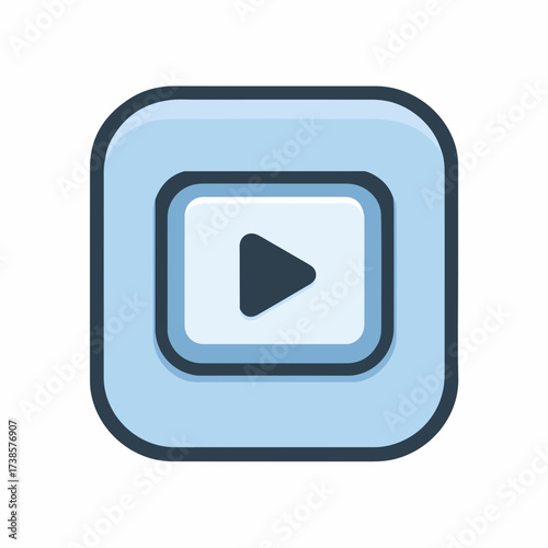 Sleek Video File UI Icon Design