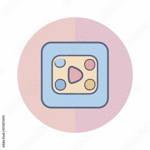 Minimalist Video File Icon Design