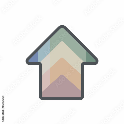 Minimalistic Volume Up Geometric Icon Design