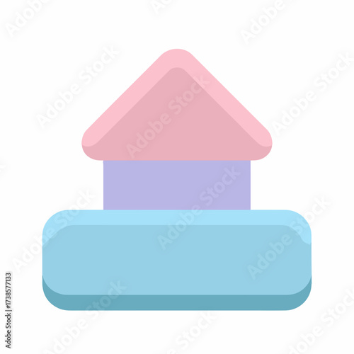 Volume Up Symbol in Pastel Flat Design