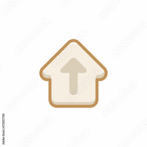 Geometric Volume Up Icon Flat Design