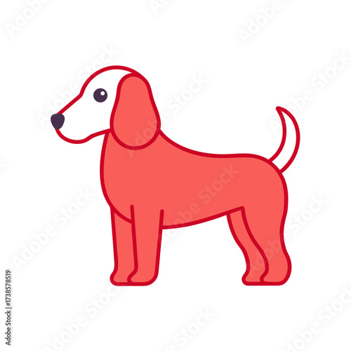 vector of a s hush  dog 