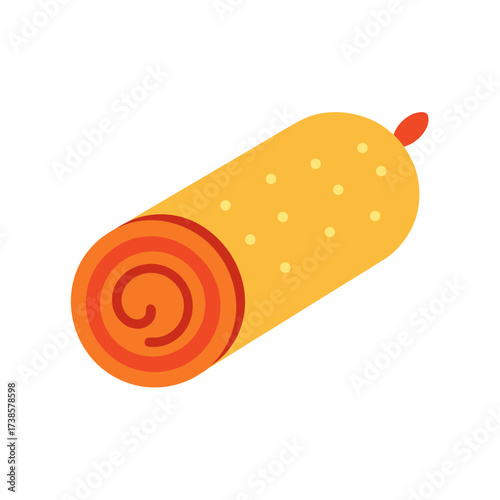 vector of a pizza roll