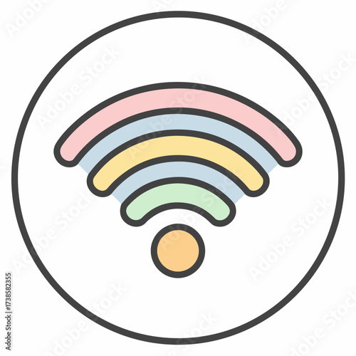 Sleek WiFi Connectivity Icon Design