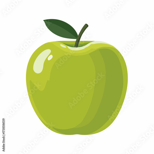 Apple fruit flat vector icon design