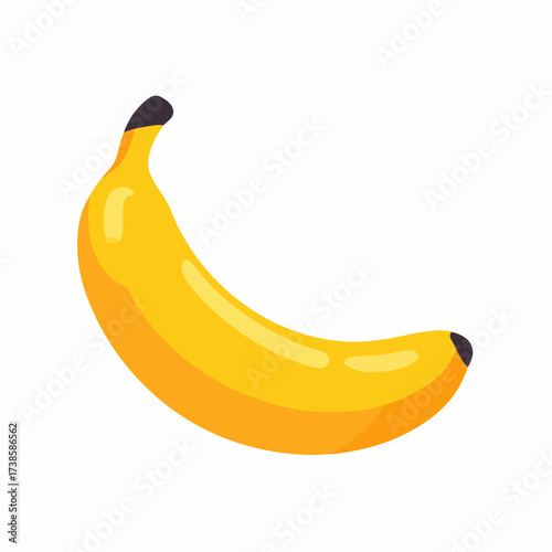 Banana icon in flat vector style